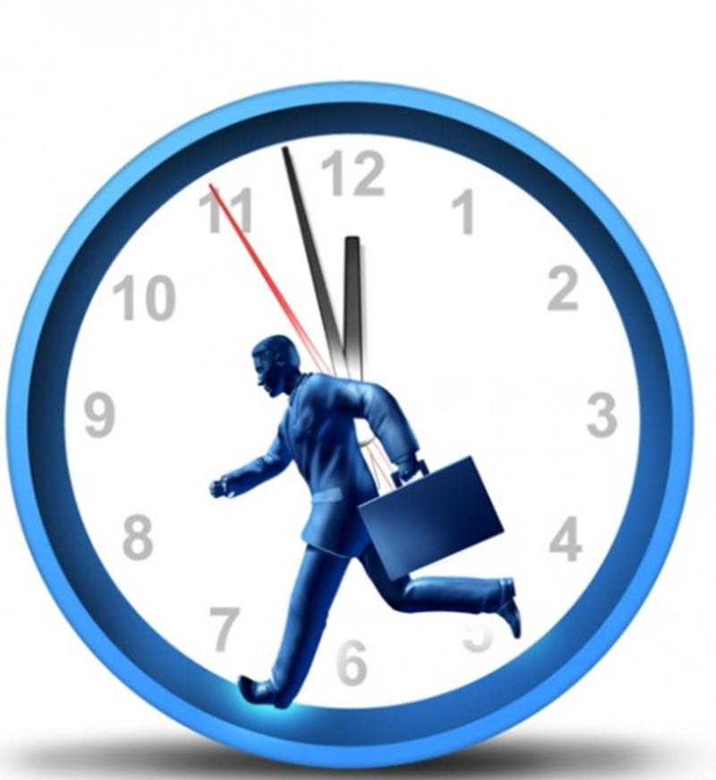 Le manque de temps Homme e présent